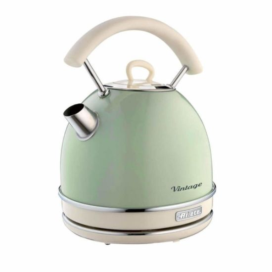 Immagine di Ariete 2877 Bollitore elettrico 1,7 Litri di Design - Infusi, tè e tisane - Autospegnimento - 2000 Watt - Acciaio Inox - Linea Vintage - Verde