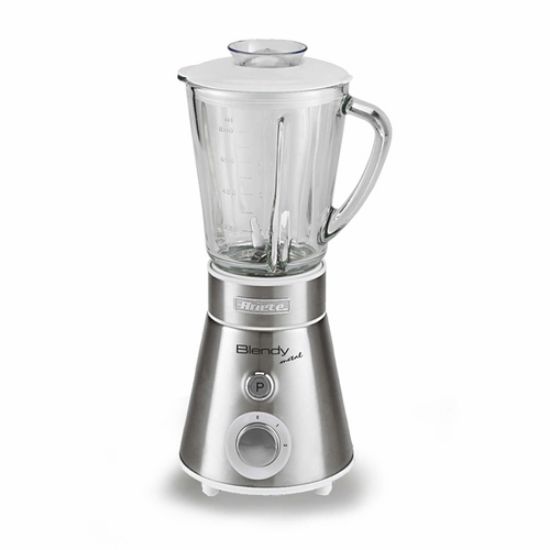 Immagine di Ariete 561 Blendy Metal - Frullatore con lame in Acciaio Inox - Tazza in vetro 800 ml - 2 velocità + Pulse - 300 Watt - Argento