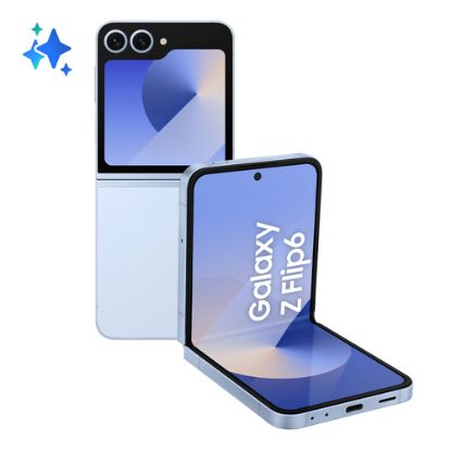 Immagine di Samsung Galaxy Z Flip6 Smartphone AI, 256GB, RAM 12GB, Display 3,4" SAMOLED/6,7" Dynamic AMOLED 2X, Blue