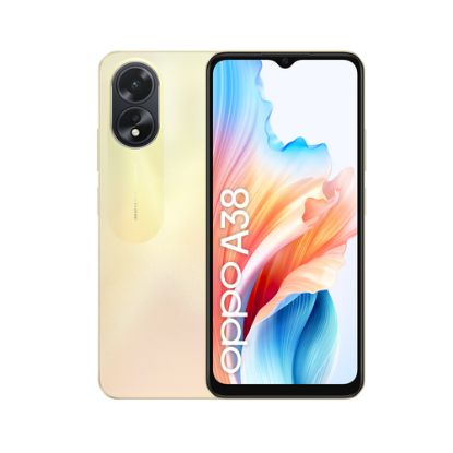 Immagine di OPPO A38 4G Smartphone, AI Doppia fotocamera 50+2MP, Selfie 5MP, Display 6.56” 90HZ LCD HD+, 5000mAh, RAM 8 GB (4+4) + ROM 128GB, IP54, [Versione Italia],Glowing Gold