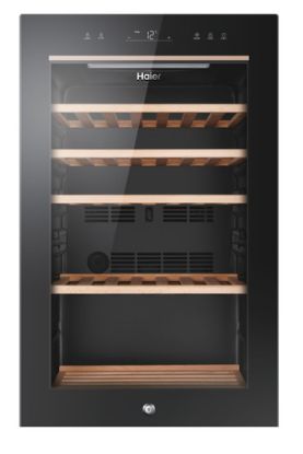 Immagine di Haier Wine Bank 50 Serie 5 HWS49GA Cantinetta vino con compressore Libera installazione Nero 49 bottiglia/bottiglie