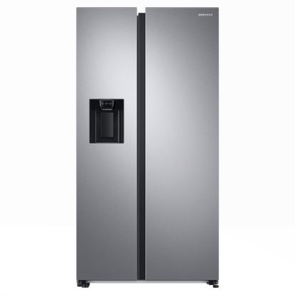 Immagine di Samsung RS68A854CSL frigorifero Side by Side Serie 8000 Libera installazione con congelatore 635 L con dispenser acqua e ghiaccio senza allaccio idrico Classe C, Inox