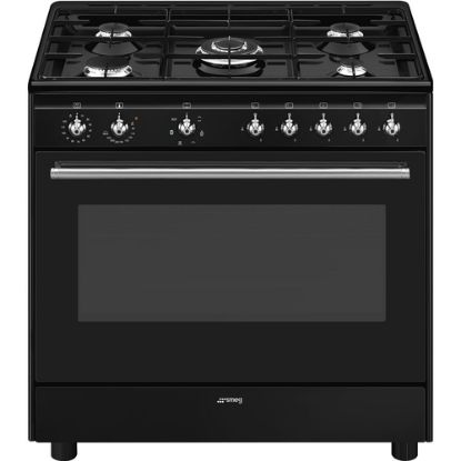 Immagine di Smeg Concert CX91GMBL cucina Cucina freestanding Elettrico Gas Nero A