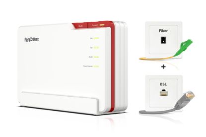 Immagine di FRITZ!Box 5690 Pro International router wireless 2.5 Gigabit Ethernet Tri-band (2,4 GHz/5 GHz/6 GHz) Bianco