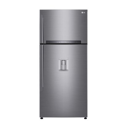 Immagine di LG GTF744PZPED Frigorifero doppia porta, Classe E, 509L, Wi-Fi, Dispenser acqua, Inox