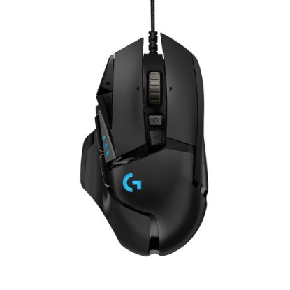 Immagine di Logitech G Logitech G502 Mouse Gaming HERO Prestazioni Elevate, Sensore HERO 25K, 25600 DPI, RGB, Pesi Regolabili, 11 Pulsanti Programmabili, Memoria Integrata, per PC/Mac/Laptop. Nero