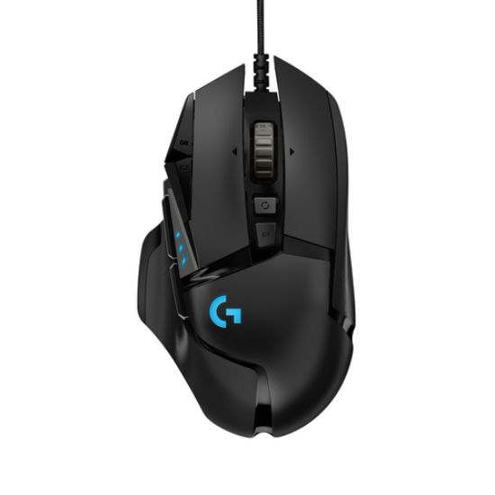 Immagine di Logitech G Logitech G502 Mouse Gaming HERO Prestazioni Elevate, Sensore HERO 25K, 25600 DPI, RGB, Pesi Regolabili, 11 Pulsanti Programmabili, Memoria Integrata, per PC/Mac/Laptop. Nero