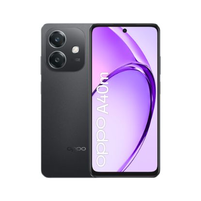 Immagine di OPPO A40M Smartphone, Fotocamera AI 50MP, Selfie 5MP, Display 6.67” 90HZ LCD HD+, 5100mAh, RAM 16 GB (8+8) + ROM 256GB, IP54, [Versione Italia], Sparkle Black