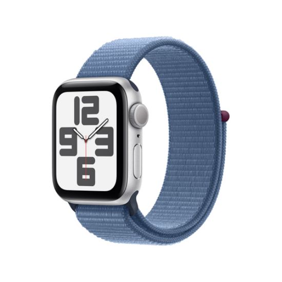 Immagine di Apple Watch SE GPS Cassa 40mm in Alluminio con Cinturino Sport Loop Blu Inverno