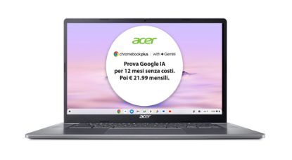 Immagine di Acer Chromebook Plus 515 CB515-2H-34ZU Laptop con IA Google, 15.6" Full HD, Intel Core i3-1215U, 8GB DDR5-SDRAM, 256GB SSD, Wi-Fi 6E (802.11ax), ChromeOS, Grigio, con funzioni di intelligenza artificiale