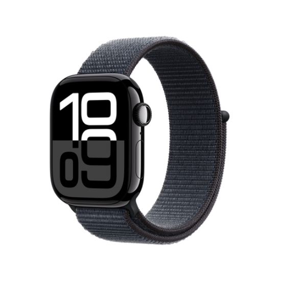 Immagine di Apple Watch Series 10 Serie 10 GPS 42mm Cassa in Alluminio color Jet Black con Sport Loop