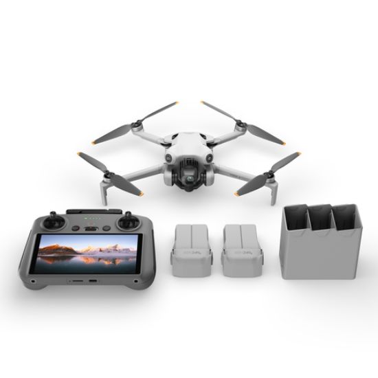 Immagine di DJI Mini 4 Pro Fly More Combo (RC 2) 4 rotori Quadrirotore 48 MP 3840 x 2160 Pixel 2590 mAh Nero, Bianco